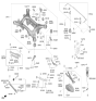 Diagram for 2024 Hyundai Genesis G80 Steering Knuckle Bushing - 55218-T1000