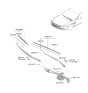 Diagram for 2024 Hyundai Genesis G80 Wiper Motor - 98100-T1000