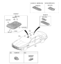 Diagram for Hyundai Genesis Electrified GV70 Dome Light - 92870-T1000-VNB