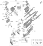 Diagram for 2024 Hyundai Genesis G80 Armrest - 84660-T1100-IDG