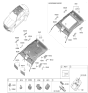 Diagram for 2024 Hyundai Genesis G80 Sun Visor - 85220-T1AL0-VNB