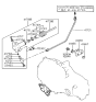 Diagram for 1990 Hyundai Excel Hydraulic Hose - 41731-36000