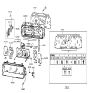 Diagram for 1988 Hyundai Sonata Oil Pressure Gauge - 94420-33310