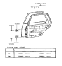 Diagram for Hyundai Sonata Door Hinge - 79330-33001