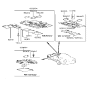 Diagram for 1992 Hyundai Sonata Dome Light - 92800-33200-BV