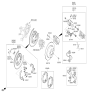 Diagram for Hyundai Santa Fe Brake Pad Set - 58302-2WA30