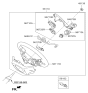 Diagram for 2018 Hyundai Santa Fe Steering Wheel - 56110-B8AK0-URY