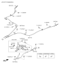 Diagram for 2017 Hyundai Santa Fe Parking Brake Cable - 59750-B8000