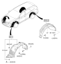 Diagram for Hyundai Santa Fe Wheelhouse - 86812-B8500