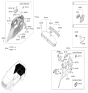 Diagram for 2016 Hyundai Santa Fe A/C Switch - 97340-B8000