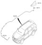 Diagram for 2018 Hyundai Santa Fe Antenna - 96210-B8300-M8S