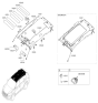 Diagram for Hyundai Santa Fe Sun Visor - 85210-B8100-VYN