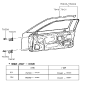 Diagram for 1994 Hyundai Scoupe Door Hinge - 79340-23000