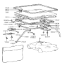 Diagram for 1991 Hyundai Scoupe Sunroof - 81611-23020