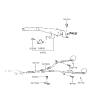 Diagram for Hyundai Excel Parking Brake Cable - 59760-23301
