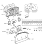 Diagram for Hyundai Scoupe Speedometer - 94210-23051