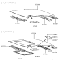Diagram for 1991 Hyundai Scoupe Antenna Base - 67163-23000