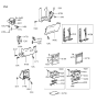 Diagram for Hyundai Scoupe Steering Column Cover - 84851-23000-MB