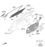 Diagram for Hyundai Sonata Hybrid Window Run - 82541-L1000