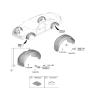 Diagram for 2023 Hyundai Sonata Wheelhouse - 86812-L1100