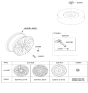 Diagram for 2024 Hyundai Sonata Hybrid Spare Wheel - 52910-L5210