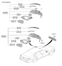 Diagram for Hyundai Sonata Mirror Cover - 87626-L1000