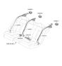 Diagram for Hyundai Sonata Seat Belt - 89820-L5000-NNB