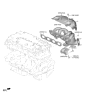 Diagram for 2023 Hyundai Sonata Hybrid Catalytic Converter - 28510-2J150