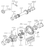 Diagram for 1998 Hyundai Sonata Transfer Case Bearing - 43219-34140