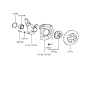 Diagram for 1998 Hyundai Sonata Wheel Bearing - 51720-34100