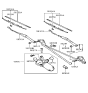 Diagram for Hyundai Sonata Wiper Motor - 98100-34210