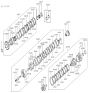 Diagram for 1994 Hyundai Sonata Clutch Disc - 45449-38060