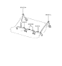 Diagram for 1995 Hyundai Sonata Seat Belt - 89820-34500-FG