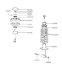 Diagram for 1997 Hyundai Sonata Shock Absorber - 55310-34120