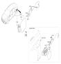 Diagram for Hyundai Sonata Hybrid Fuel Door - 69510-C1000