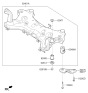 Diagram for Hyundai Sonata Hybrid Front Cross-Member - 62405-C1050