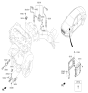 Diagram for Hyundai Sonata Hybrid Engine Control Module - 39161-2ELF1