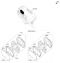 Diagram for Hyundai Sonata Hybrid Speedometer - 94051-E6300