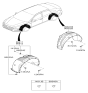 Diagram for Hyundai Sonata Hybrid Wheelhouse - 86821-C1500