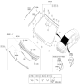 Diagram for 2018 Hyundai Sonata Hybrid Windshield - 86110-E6540