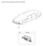 Diagram for 2016 Hyundai Sonata Hybrid Car Speakers - 96395-E6000