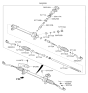 Diagram for Hyundai Sonata Hybrid Rack And Pinion - 56500-C1700