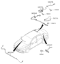Diagram for Hyundai Sonata Hybrid Antenna - 96210-C1201-N9V