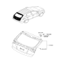 Diagram for 2011 Hyundai Tucson Door Hinge - 79710-0Z000