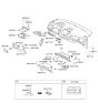 Diagram for 2009 Hyundai Tucson Glove Box - 84510-2S100-MCH