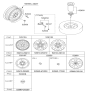 Diagram for 2012 Hyundai Tucson Spare Wheel - 52910-2S310
