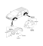 Diagram for Hyundai Tucson Wheelhouse - 86822-2S000