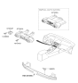 Diagram for 2009 Hyundai Tucson A/C Switch - 97250-2S021-TAN