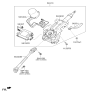 Diagram for 2011 Hyundai Tucson Steering Column - 56310-2S211