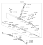 Diagram for Hyundai Tucson Rack And Pinion - 56500-2S001